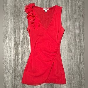 Cache hot pink rose blouse